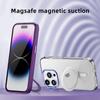 Роскошный держатель для телефона, прозрачный чехол для телефона Hd для Iphone 14, 13, 12, 11 Pro Max, магнитный акриловый алюминиевый магнит с беспроводной зарядкой, чехол