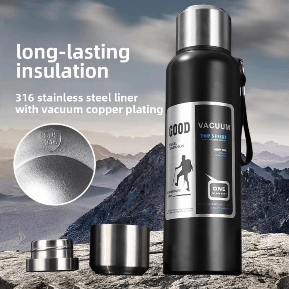 316 Stainless Steel Travel Insulated Cup with Filter Vacuum Flask Sports Thermos Bottle Man