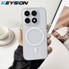 KEYSION Ультратонкий Матовый Прозрачный Чехол для Телефона для Xiaomi 17 Жесткий PP Прозрачный Магнитный Ударопрочный Простой Задний Чехол для Xiaomi 17
