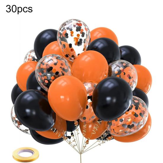 30 Pcs 12inch Metallic Balloons Chrome Latex Balloon with Ribbon for Wedding Bridal Birthday Baby Shower Decoration