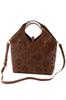 Сумка через плечо 2WAY Натуральная кожа Темно-коричневый [Genten] GE-42964-56