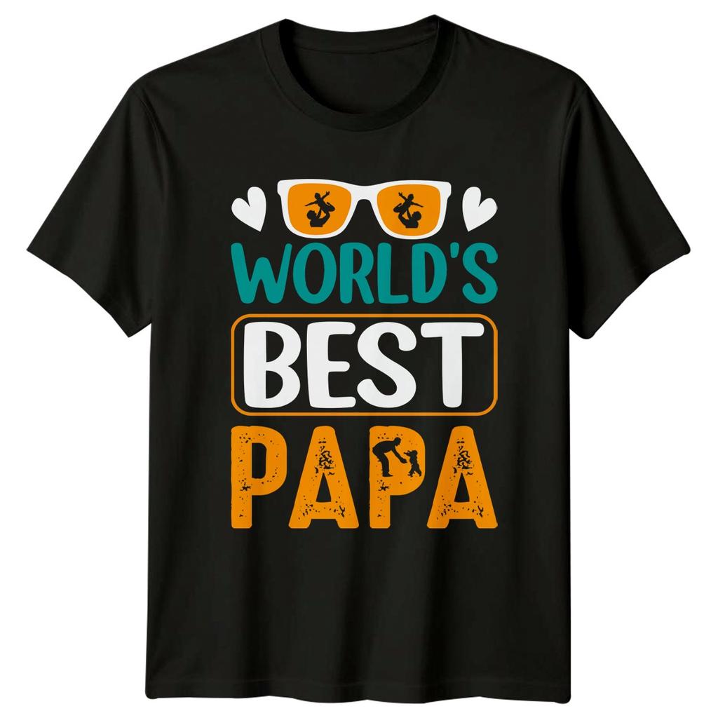 Worlds Best Papa Unisexs TShirt Papa Fatherhood Fathers Day Gift For Him