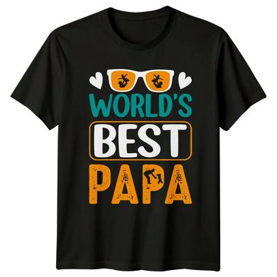 Worlds Best Papa Unisexs TShirt Papa Fatherhood Fathers Day Gift For Him