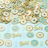JOYMEMO 200 Pieces Donut Sprinkled With Love Confetti for Boy, Baby Shower Decorations, Baby Blue Donut Table Sprinkles Party Supplies