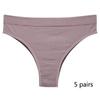 Sports Girls Underwear Thong Female Seamless Large Size Fitness Sports T-word Panties Solid Color Mid-waist Sexy Invisible Girls T Pants Head