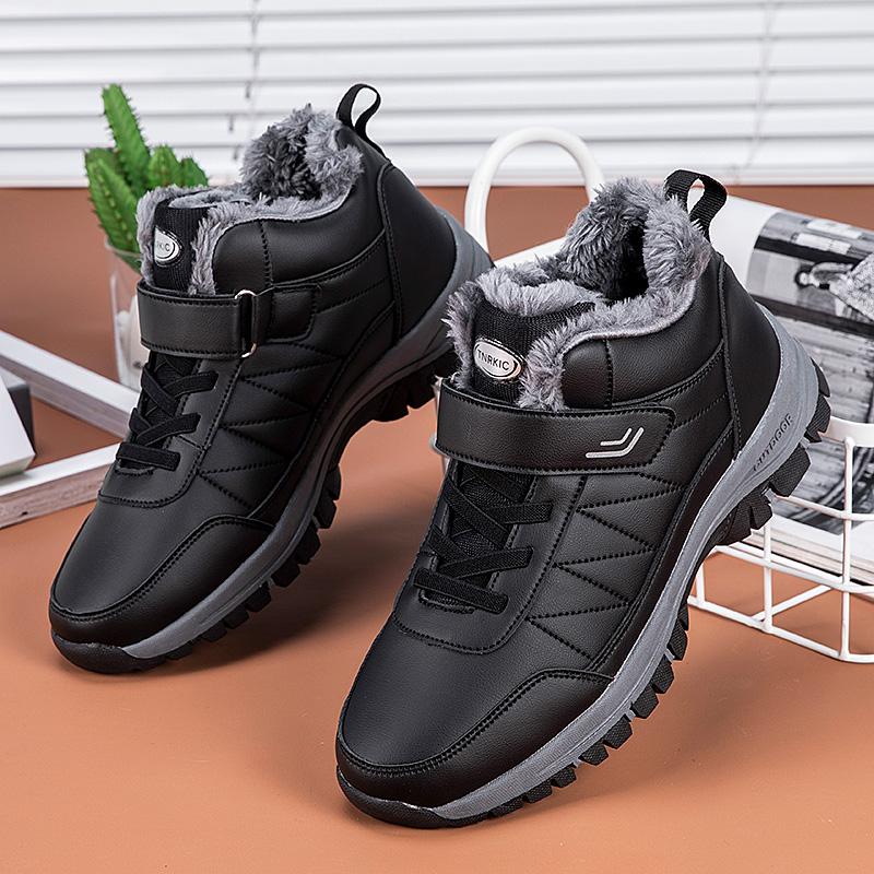 TUINANLE Unisex Platform Sneakers Women Winter Plush Warm Shoes Running Casual High Top Sports Shoes for Men