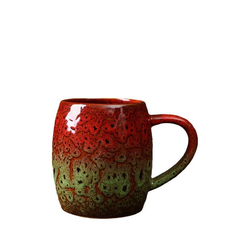 Kiln-Changed Ceramic Cup Large Capacity Cup Office Gift Water Cup Household Retro Coffee Cup