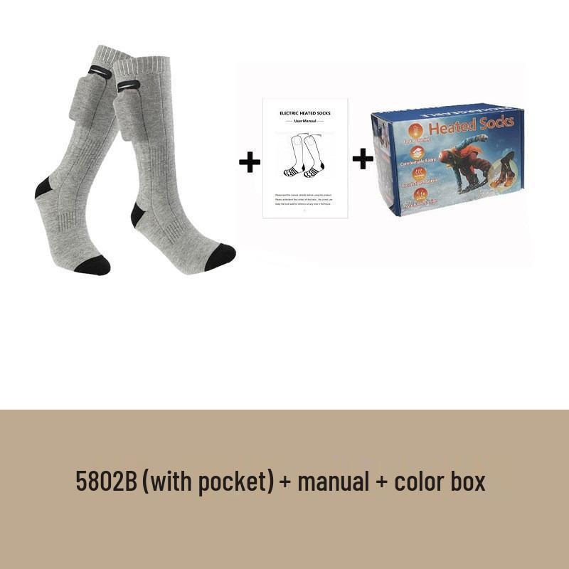 Съемные носки с электроподогревом - Зимние согревающие из чистого хлопка