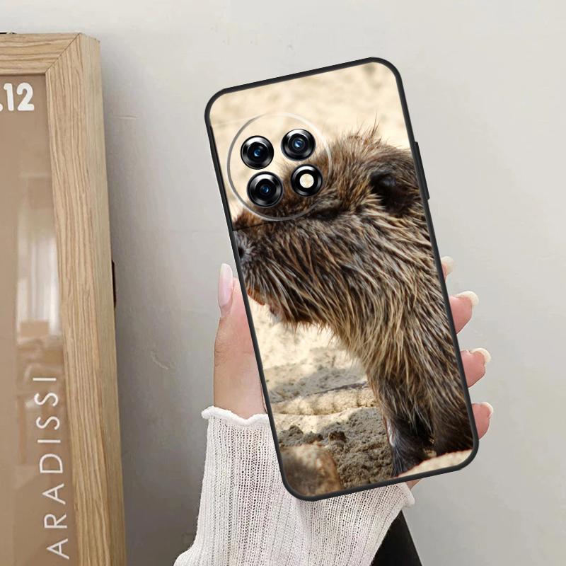 Animal Beaver Case For OnePlus 12 11 9 10 Pro 9RT 10T 10R 12R OnePlus Nord 2 CE 3 Lite CE4 N10 N20 Cover