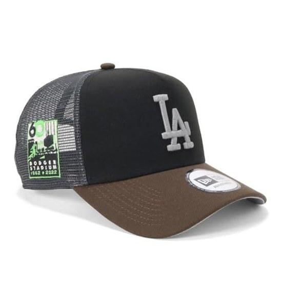 Сетчатая кепка Era 9FORTY A-FRAME TRUCKER Двухцветная MLB ONSPOTZ Эксклюзив NER37C1499 9 Forty CS Черный орех Боковой патч