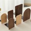 Non-slip Book Stand Nature Wooden Desktop Bookshelf High Quality Bookends  Gift