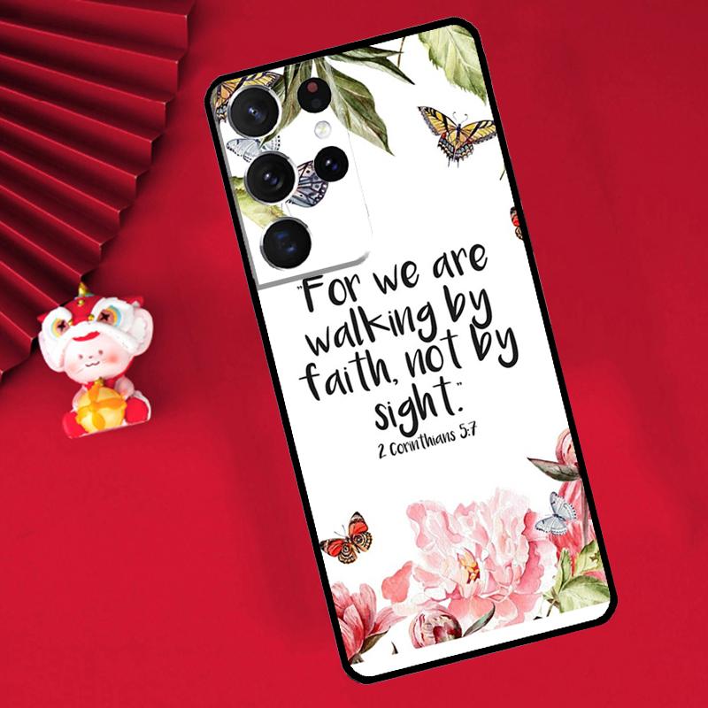 Чехол со стихом из Библии для Samsung Galaxy S25 S26 Ultra S22 S23 S24 Ultra S20 S21 Plus S10 S25 FE Обложка Funda