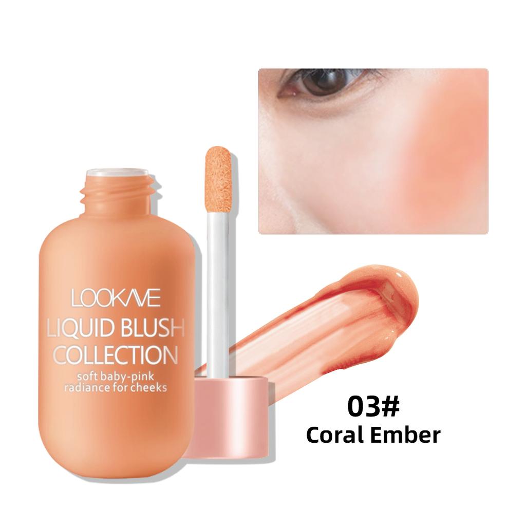Liquid Blusher Multifunctional Lip Cheek Moisturizing Brightening Blush A Small Bottle Style 12g