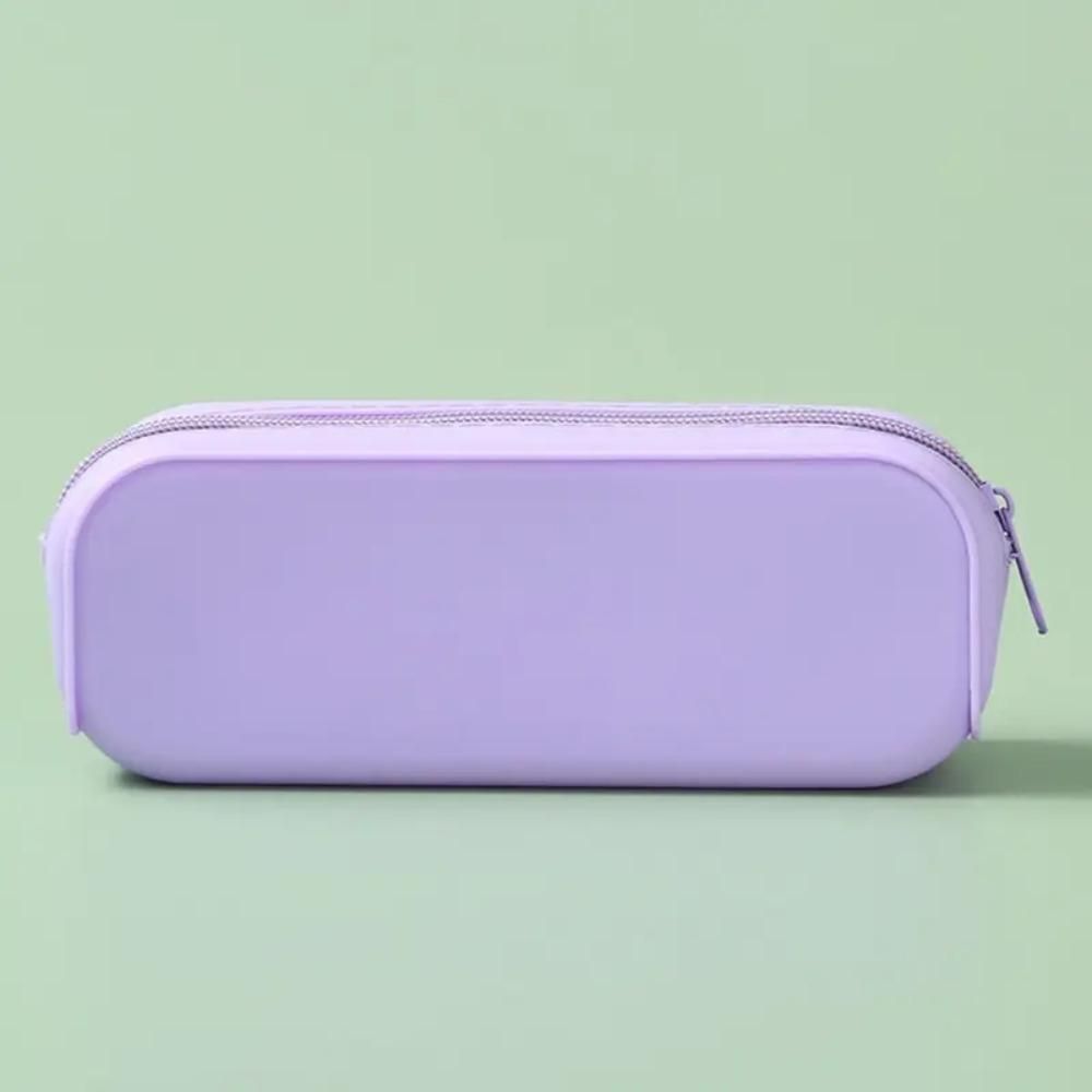 Large Capacity Silicone Pencil Case Waterproof Pen Bag School Supplies Stationery Bag Student