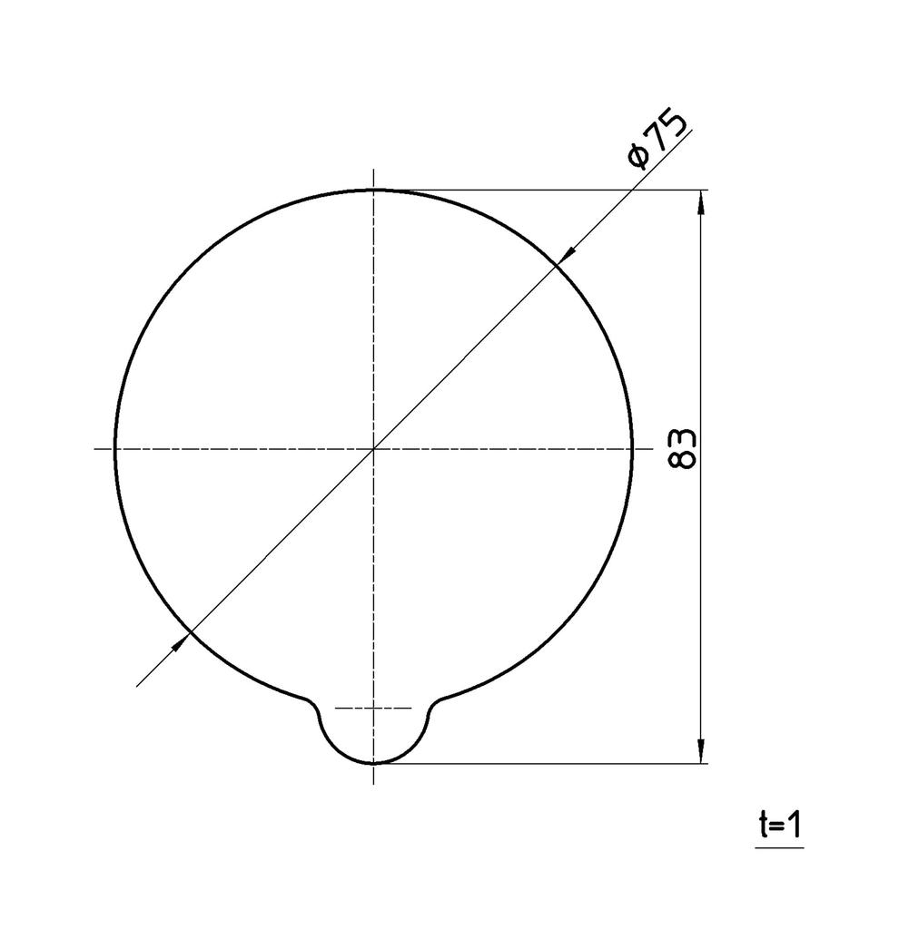 Sanei Супер Опорная Пластина для Присосок 75 мм, Диаметр, Прозрачная, Многоразовая, Съемная, PP780-75