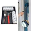 Paint Roller Set 9" Naps Application with Frame and Tray Kit for