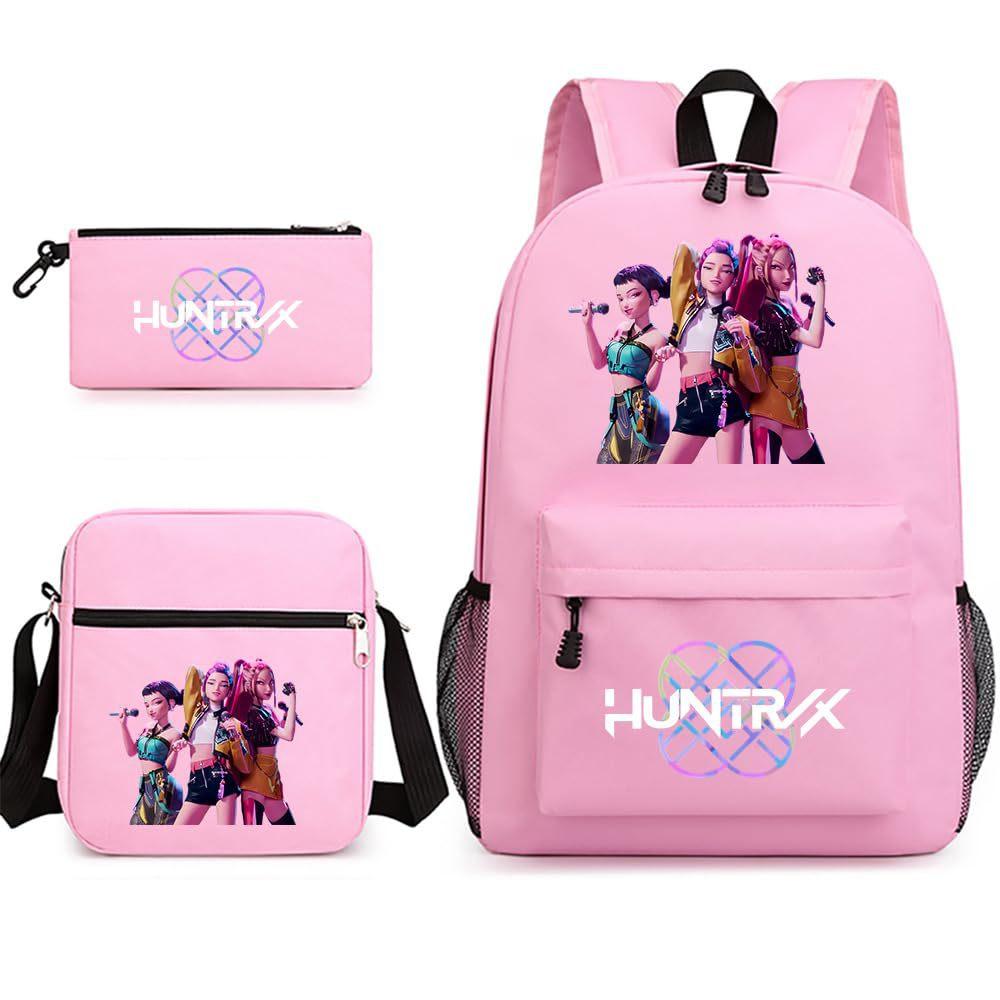 Animation Cartoon Children'S Backpack Leisure Pencil Bag Shoulder Bag Three-Piece Set, Primary And Secondary School School Bag