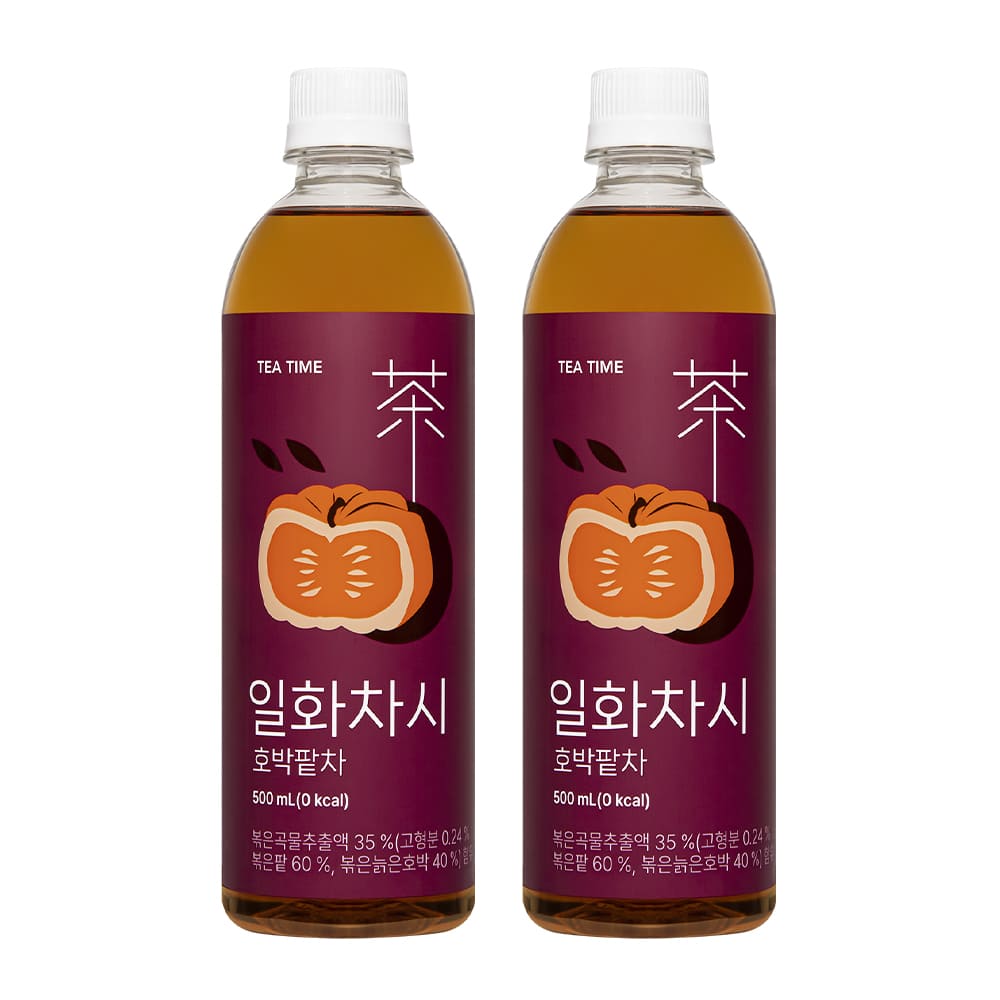 Select 1 of 4 Ilhwachasi (Pumpkin Red Bean Tea, Zero Honey Grapefruit Black Tea, Zero Kiwi Green Tea)