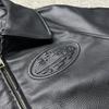 PU Leather-Lined Cotton Jacket Unisex Casual Zipper Jacket