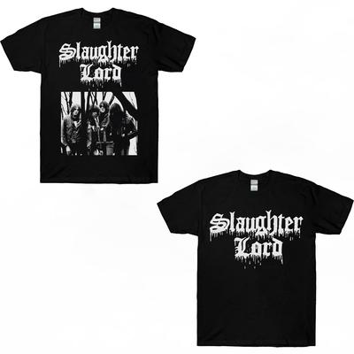 Черная футболка унисекс с логотипом Slaughter Lord Thrash Til Death