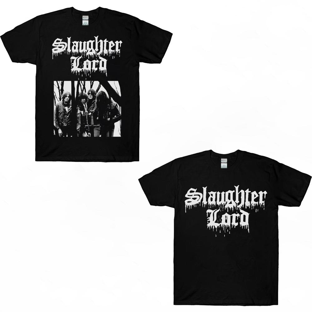 Черная футболка унисекс с логотипом Slaughter Lord Thrash Til Death