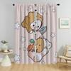 Кухонные шторы Детская комната Kawaii Bear Домашний интерьер Шторы для камеры Шторы для гостиной Тюль для перегородки в спальню