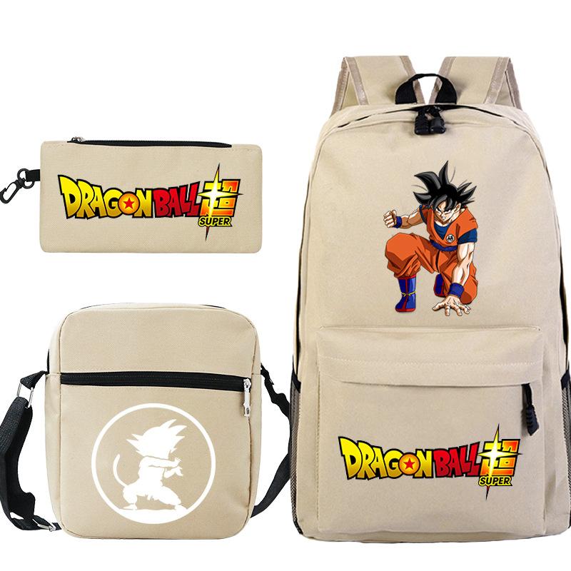Драгонболл драгонболл набор из трех предметов анимационная периферия новый набор пеналов досуг студенческий рюкзак