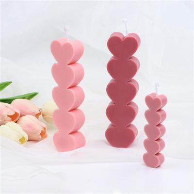 Силиконовая форма в форме сердца, силиконовая форма для свечей, форма для изготовления свечей для ароматерапии, мыло ручной работы из смолы