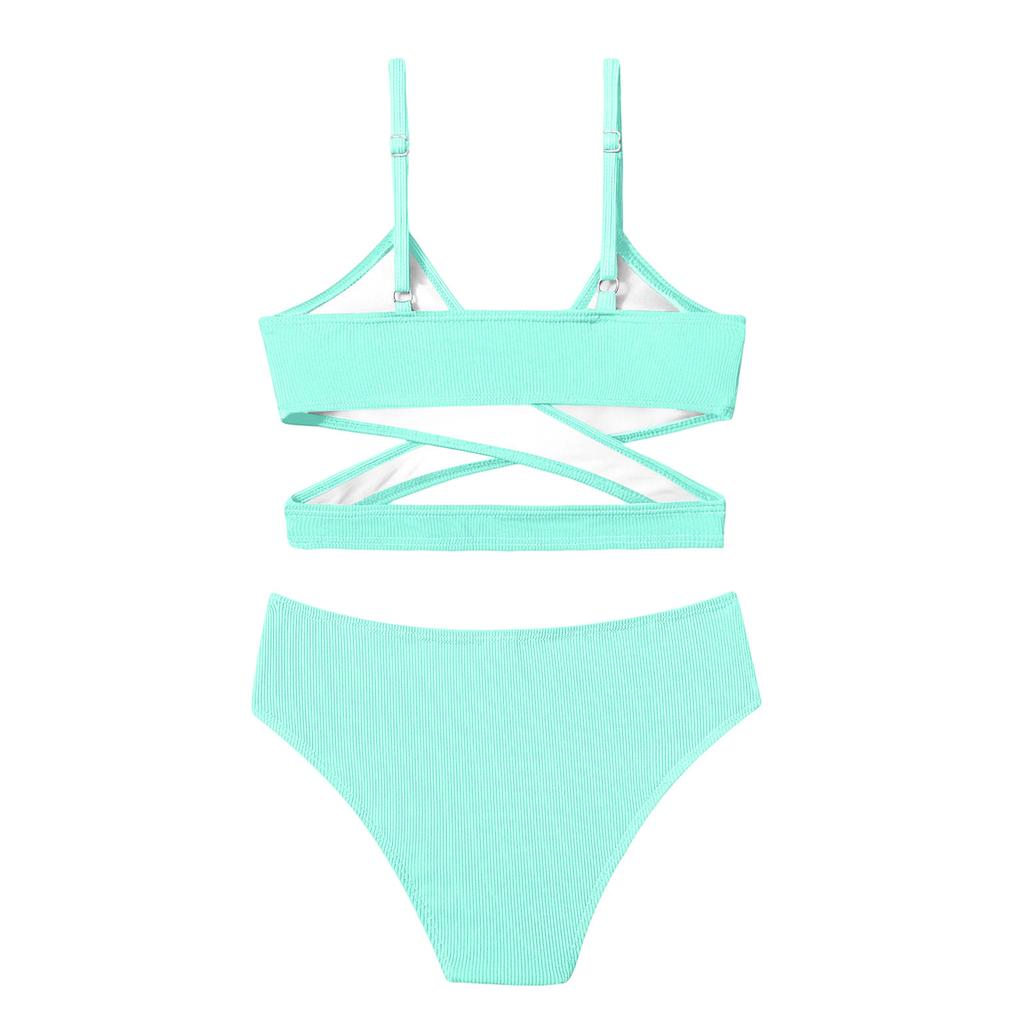 1011 European and American children's bikini split swimsuit women's new swimsuit women's spot