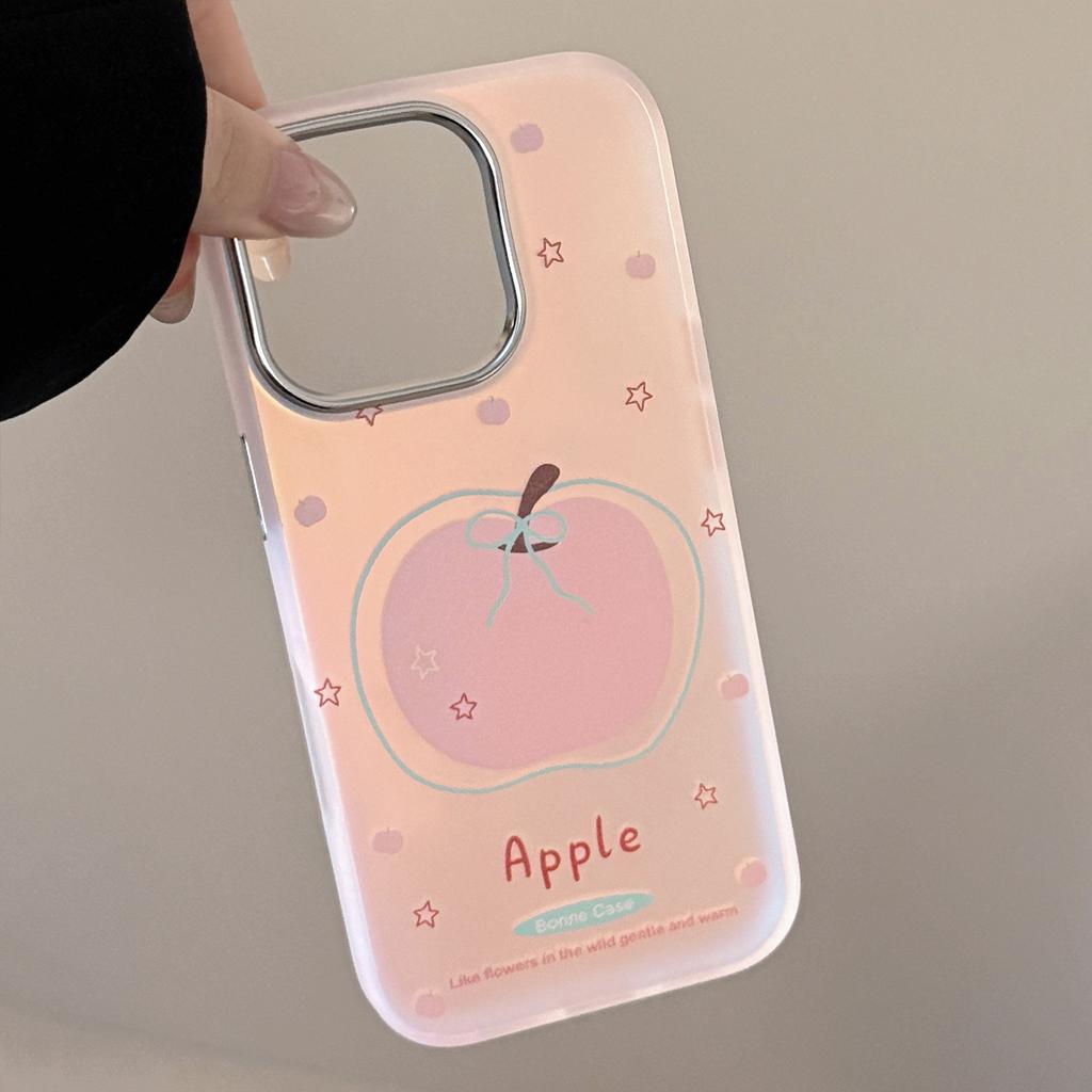 Laser IMD Suitable for IPhone15 Mobile Phone Case 16Pro Max Three Dimensional Powder Apple 11 Anti Fall Girl
