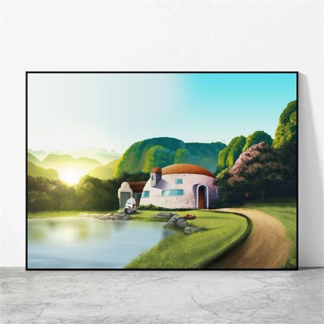 Японская аниме картина маслом Dragon Ball Carot Manga картина классическое настенное художественное украшение на день рождения