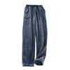 Women Pajama Pants Plush Sleep Pants Soft Elastic Waist Pajama Bottoms Solid Color Pants With 2 Pockets