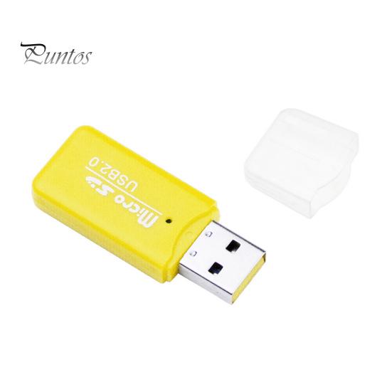 Мини-портативный USB 2.0 TF Micro SD устройство чтения карт памяти для портативного компьютера