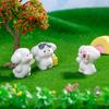1 шт. Миниатюрные милые фигурки собак, животные, смоляные щенки, ландшафтные украшения для украшения дома, подарочные аксессуары для стола