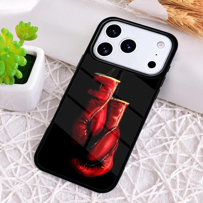 Чехол для телефона с принтом боксерских перчаток для iPhone 17 Air 16 15 11 12 14 13 Pro Max Ударопрочный чехол