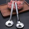 Anti-stick Meatball Scoop Fall-resistant Stainless Steel Portable Hollow Smooth Maker Spoon for Kitchen