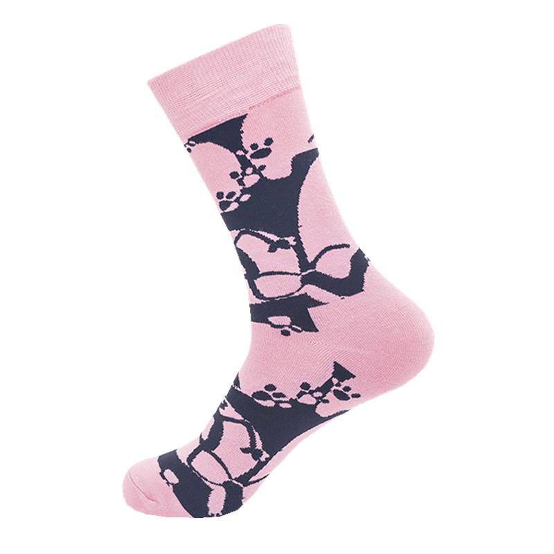 Сотни модных забавных хлопковых унисекс-мужских счастливых носков для улицы, скейтборда, фруктов, еды, панды, тигра, Harajuku, подарков для мальчиков, мужских носков, летних