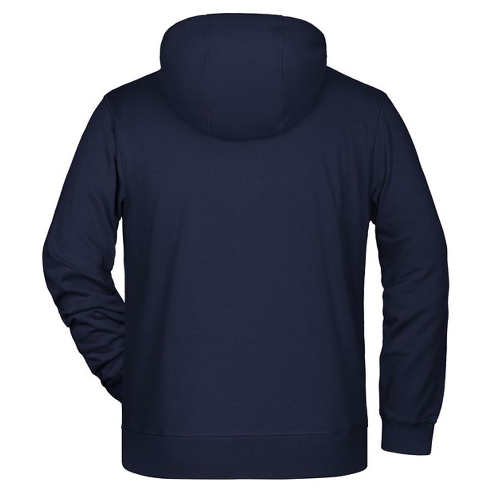 James and Nicholson Mens Full Zip Hoodie