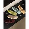 Bow Mary Jane Shoes Ballet Shoes Flat Shoes Spring Retro Gentle Shallow Mouth Single Shoes Women's Shoes Soft Sole