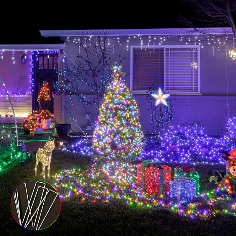 Садоводство на открытом воздухе Тепличные крепежные гвозди Ландшафтные скобы Колышки Шайбы для ткани от сорняков Почвопокровная ткань Контроль сорняков