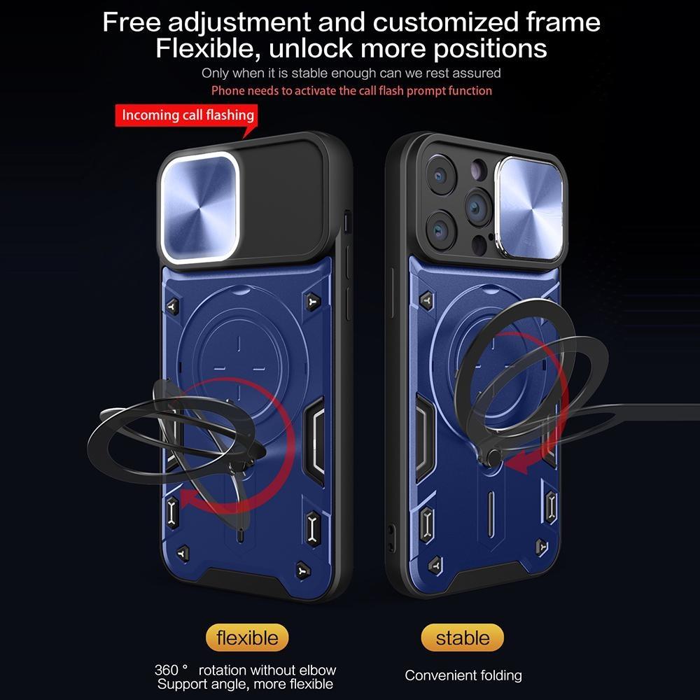 360°Rotation Magnetic Ring Stand Lens Protector Armor Case for iPhone 15 14Plus 13 12 11Pro Max for Samsung S24 S23 S22 S21 S20 Ultra Plus A05 A14 A54