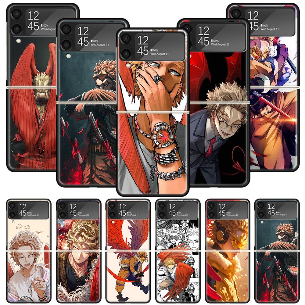 Чехол для телефона Hawks MHA My Hero A-Academy для Samsung Galaxy Z Flip 7 6 5 4 3 5G Ударопрочный чехол Z Flip7 Flip6 ZFlip5 Flip3 Flip4