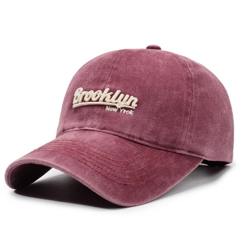 Retro Baseball Cap Men'S And Women'S Spring And Autumn Sports Casual Hat Personalized Street Washed Sunshade Cap