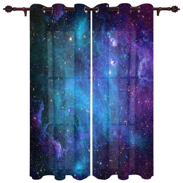 Космическая Туманность Галактика Оконные Шторы Гостиная Тканевые Шторы Шторы Домашний Декор Шторы для Спальни