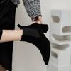 Женские ботильоны, осенне-зимние ботинки, однотонные повседневные черные ботинки верблюжьего цвета с круглым носком на квадратном каблуке 3,5 см, размеры 35-43