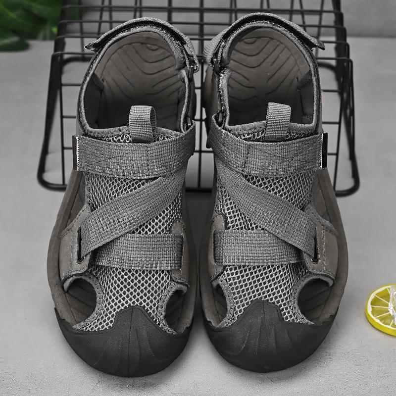 Summer Men Sandals Mens Casual Shoes Breathable Outdoor Sandals for Men Beach Shoes Slippers Roman Shoes Size 46