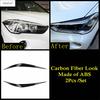 Car Head Light Lamp Eyebrow Eyelid Strip Stickers Decoration Cover Trim For BMW X1 F48 2016 -  ABS Carbon Fiber Accessories