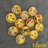 Classic Smiley Face Crystal Glass Refrigerator Magnet – Cute Cartoon Design
