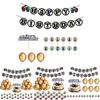 Party Birthday Theme Decor Suit Supplies Set Balloon Caketopper Banner