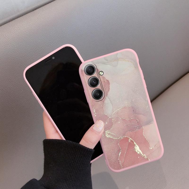 Мраморный узорчатый мягкий силиконовый чехол для Samsung A55 M35 S24 FE Xiaomi Redmi Note 13 Pro iPhone Huawei Honor Realme Camera защитный противоударный чехол